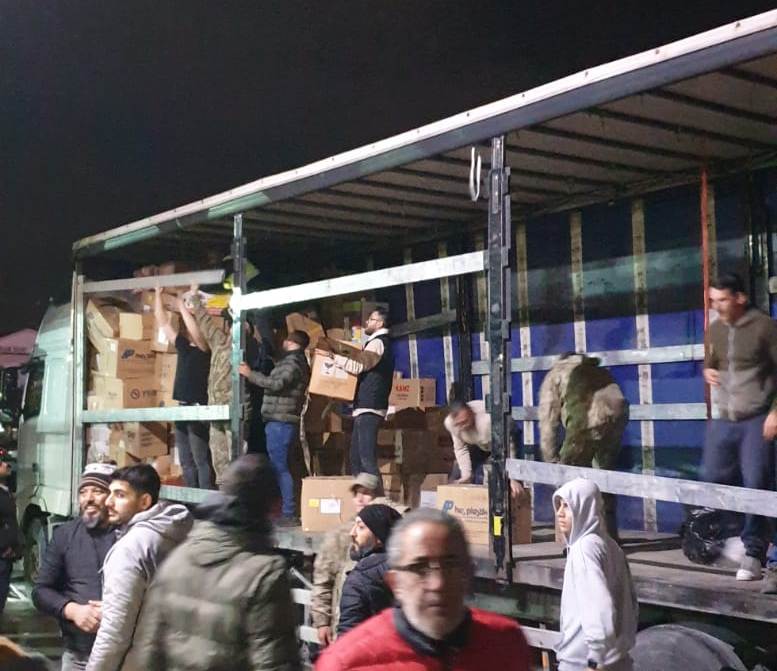 Yardım malzemeleri Girne ve Gazimağusa Limanları’ndan yola çıktı