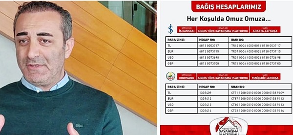 Kıbrıs Türk Dayanışma Platformu: Salih Kayım ve ailesi projeye 1 milyon TL katkı koydu