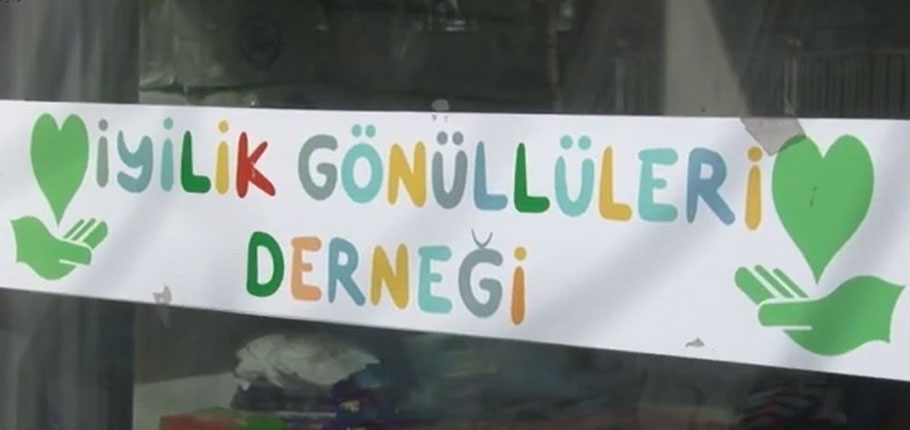 Girne Evkaf İyilik Gönüllüleri depremzedelere yardım için çalışıyor