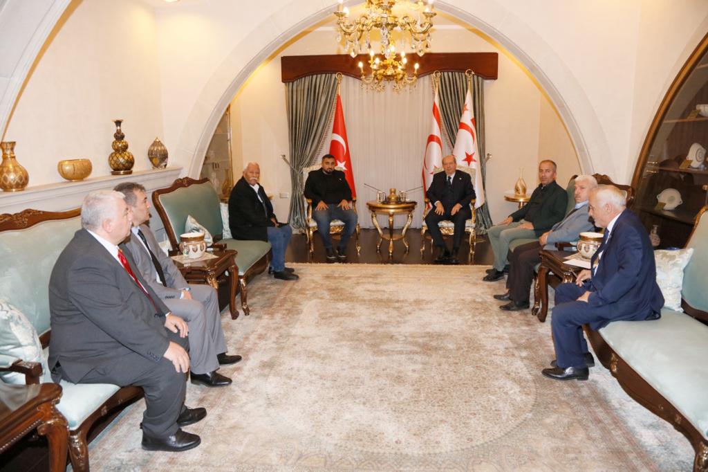 Cumhurbaşkanı Tatar, KKTC Adıyamanlılar Derneği’ni kabul etti:Büyük bir üzüntü içerisindeyiz
