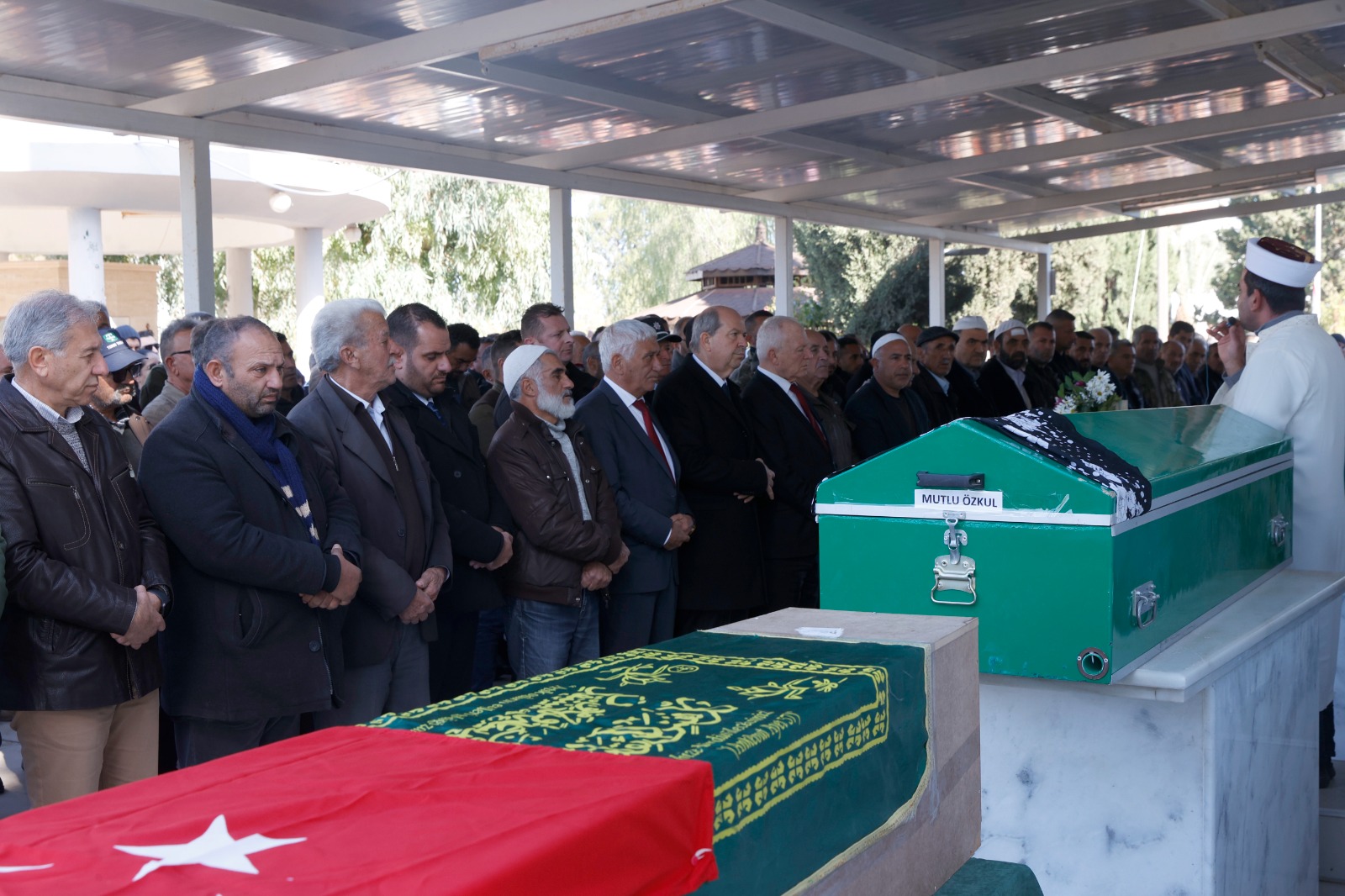 Cumhurbaşkanı Tatar, depremde hayatını kaybeden Doğan’ın cenaze törenine katıldı