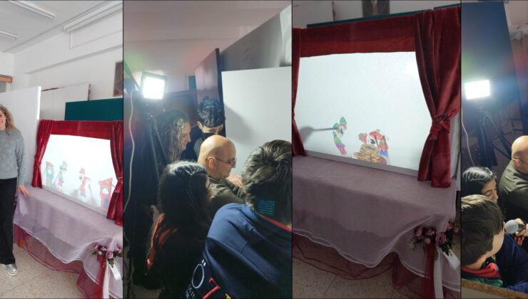 “Karagöz ve Hacivat’ın İyilik Yolculuğu” gölge oyununu sahneledi