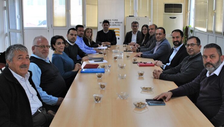 CTP heyeti, Mühendis ve Mimar Odaları Birliği’ni ziyaret etti