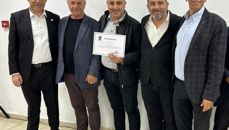 KTEZO prefabrik yaşam evleri üretimine katkı koyanlara teşekkür belgesi sundu
