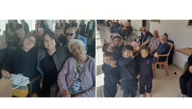 Zerrin Üstel ve UBP Kadın Kolları,Haftası nedeniyle  Lapta Huzurevi’ni  ziyaret etti