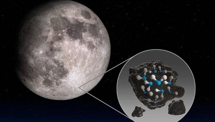 Araştırma:Ay yüzeyinde küçük cam kürelerde hapsolmuş trilyonlarca kilogram su var