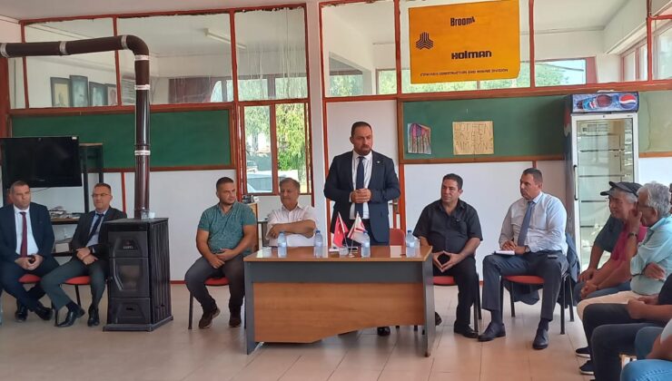 Tarım ve Doğal Kaynaklar Bakanı Çavuş, Güzelyurt bölgesinde ihracatçı ve üretici birliklerini ziyaret etti