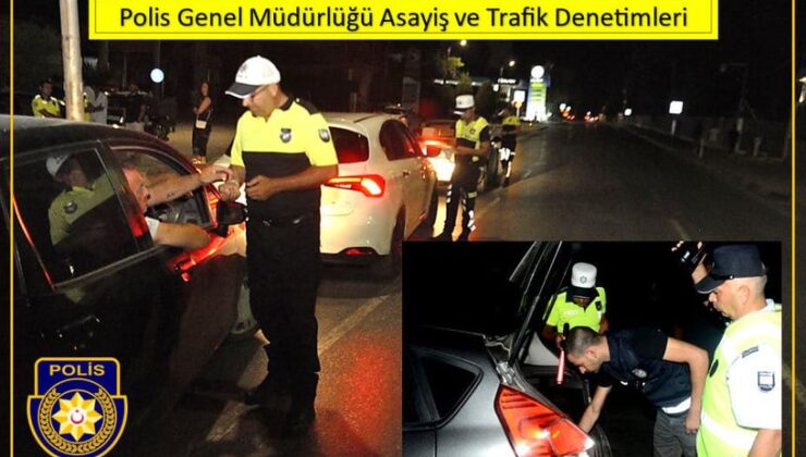 Gazimağusa, Girne ve Güzelyurt’ta asayiş ve trafik denetimi… Toplam 2 bin 667 sürücü kontrol edildi, 425 sürücü rapor edildi