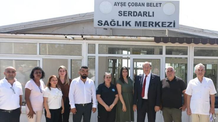 Dinçyürek, Geçitkale Sağlık Merkezi ve Ayşe Çoban Belet Serdarlı Sağlık Merkezi’ni ziyaret etti