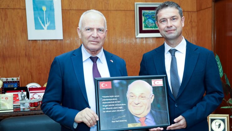 Cumhuriyet Meclisi Başkanı Töre, KKTC Abu Dabi Temsilciliği görevine atanan Koldaş’ı kabul etti