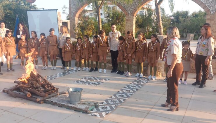 ‘Kız İzciler Geleceğe Yön Veriyor’  projesinin kapanış etkinliği İskele’de gerçekleştirildi