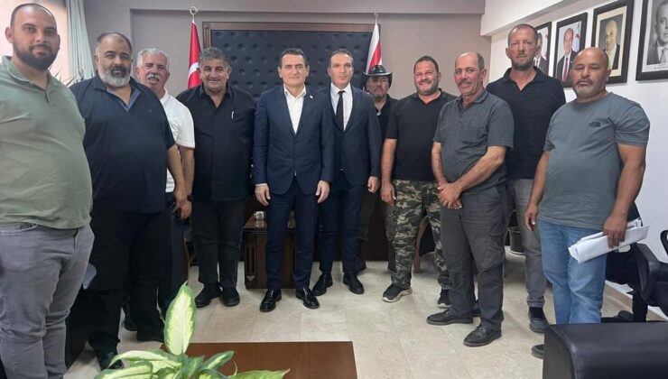 Bakan Oğuz, Hayvan Üreticileri ve Yetiştiricileri Birliği heyetini kabul etti