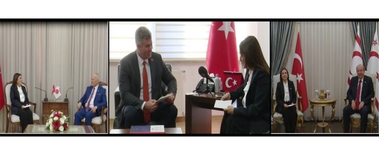 Özkurt, Feyzioğlu, Töre ve Tatar’ı sempozyum ve resepsiyona davet etti…Ziyaretlerde Kıbrıs Türk halkının sesi olan BRTK’nın önemi vurgulandı – BRTK