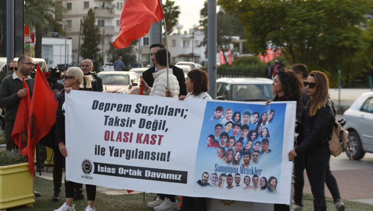 KTOEÖS İsias sanıklarının olası kastla yargılanması talebiyle Başbakanlık ışıklarında eylem yaptı – BRTK