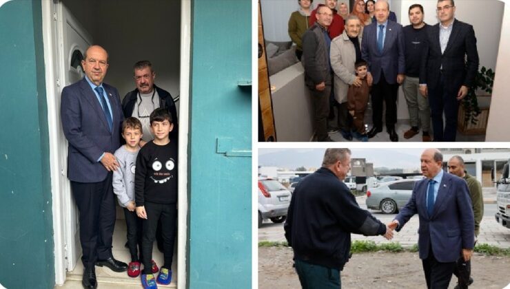 Cumhurbaşkanı Tatar, 6 Şubat Depremi’nde Hatay’da hayatını kaybeden Arnavutoğlu ve Arkan çiftinin ailelerini ziyaret etti – BRTK