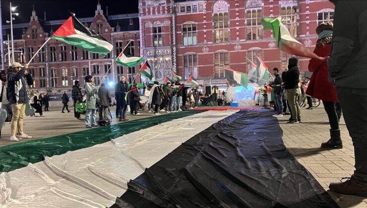 Hollanda’da 15 tren istasyonunda Filistin’e destek için oturma eylemi yapıldı – BRTK